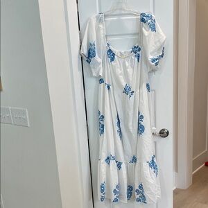 J.Crew cotton floral on or off the shoulder dress